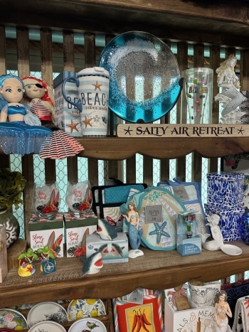 Cathy's Boutique display of merchandise