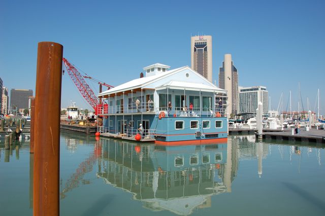 Original Harrisons Landing floating barge